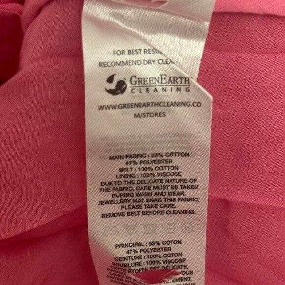 NEW Self-Portrait Cotton Lace Midi Dress Pink SS24 | UK 8  / US 4 - Picture 13 of 14